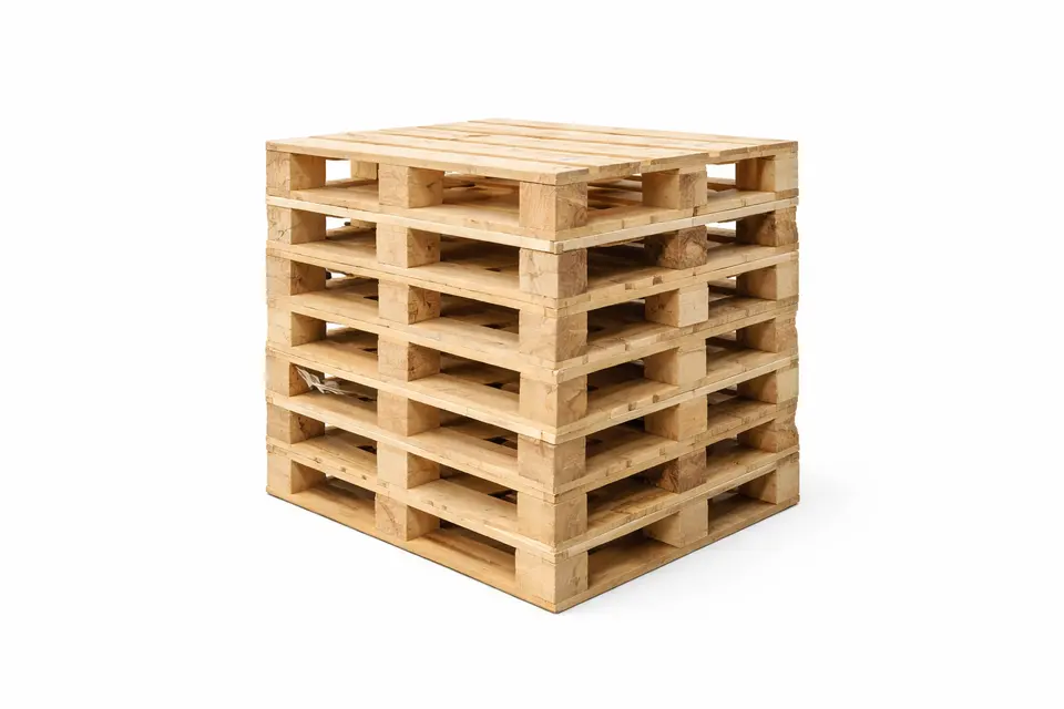 Pallets de madera Madesan para logística y exportación