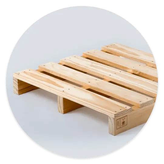 Pallet con Centro para logística industrial