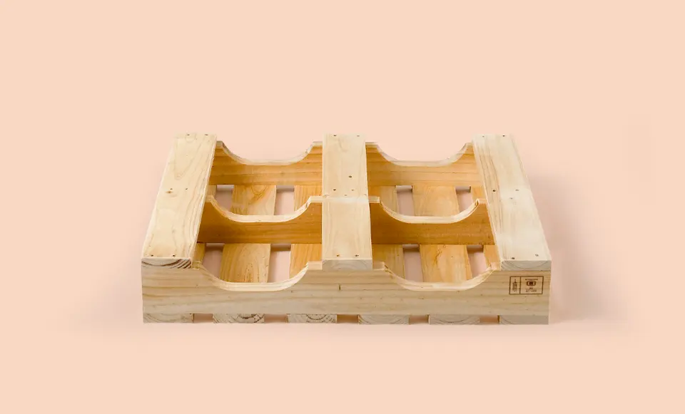 Pallet con Yugo de madera vista 3