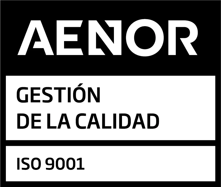 Sello oficial AENOR ISO 9001