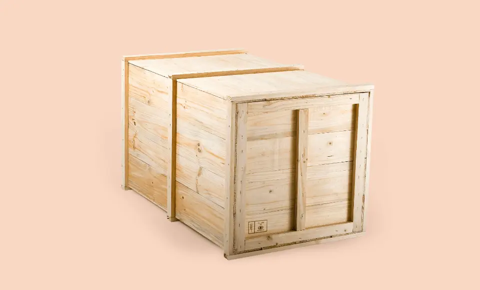 Embalaje Cajón de madera vista 3