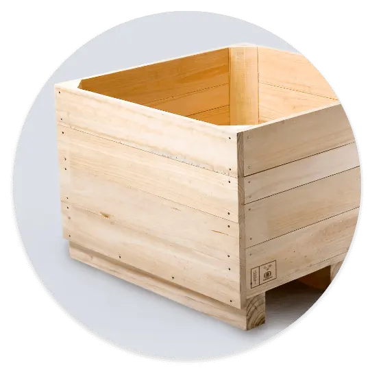 Embalaje Bins de madera fabricado por Madesan